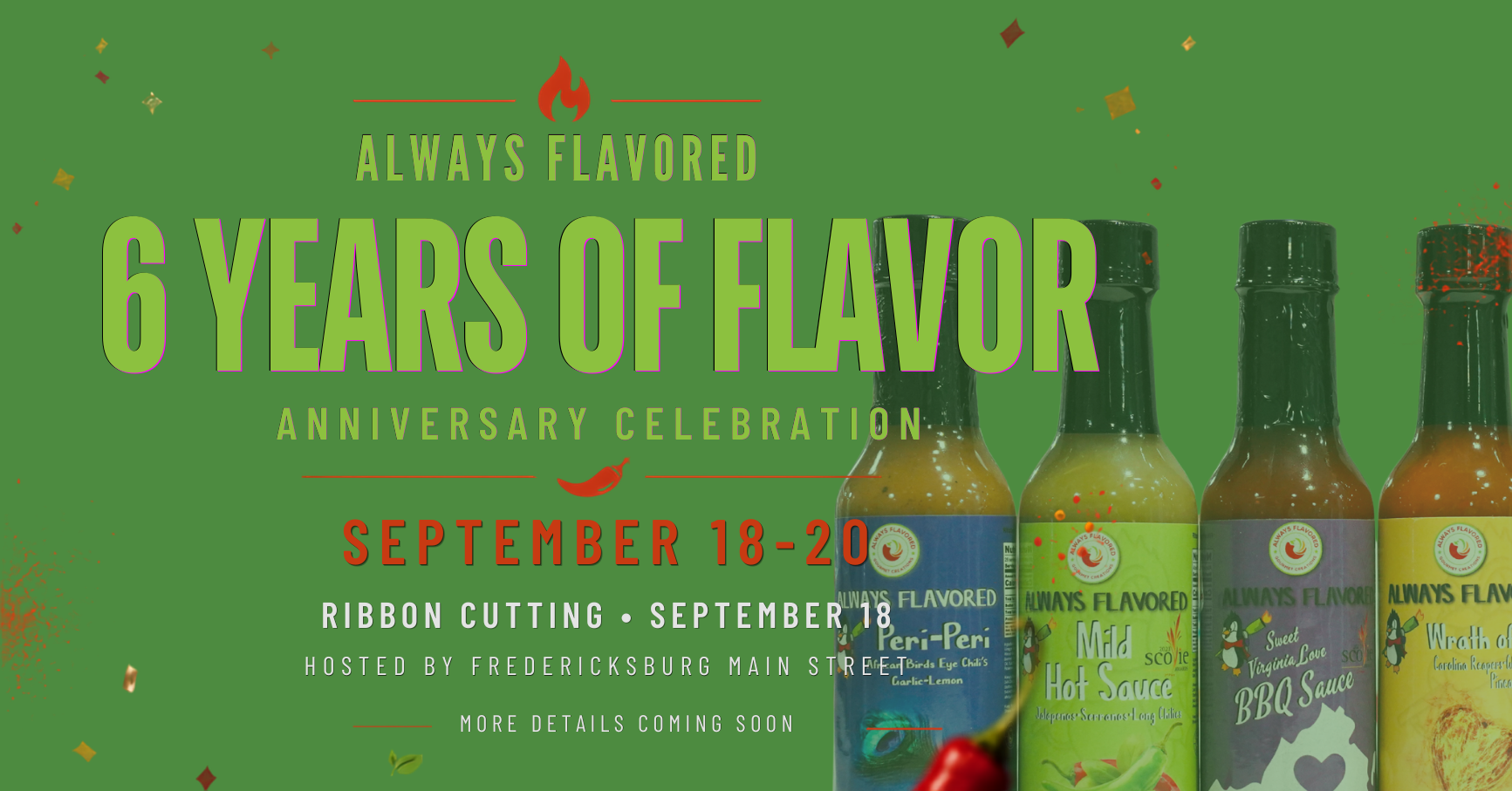 Six Years of Always Flavored: From Backyard Peppers to Sysco