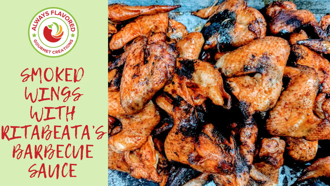 Smoked Wings With Ritabeata’s Barbecue Sauce
