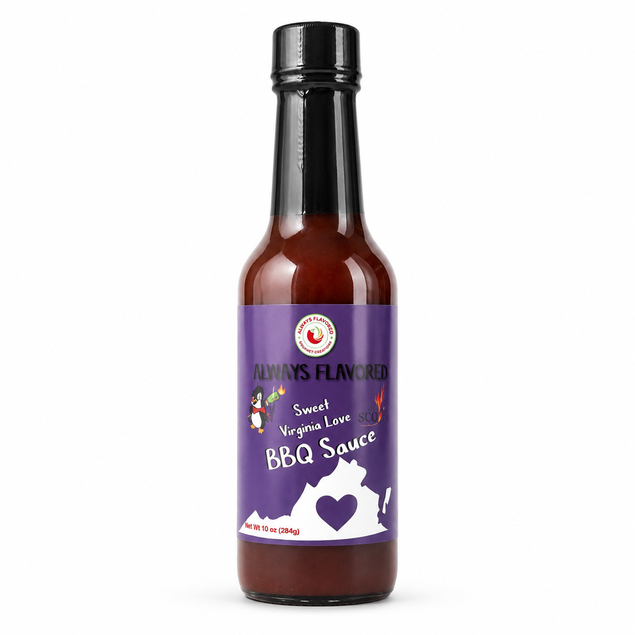 Always Flavored Sweet Virginia Love BBQ Sauce