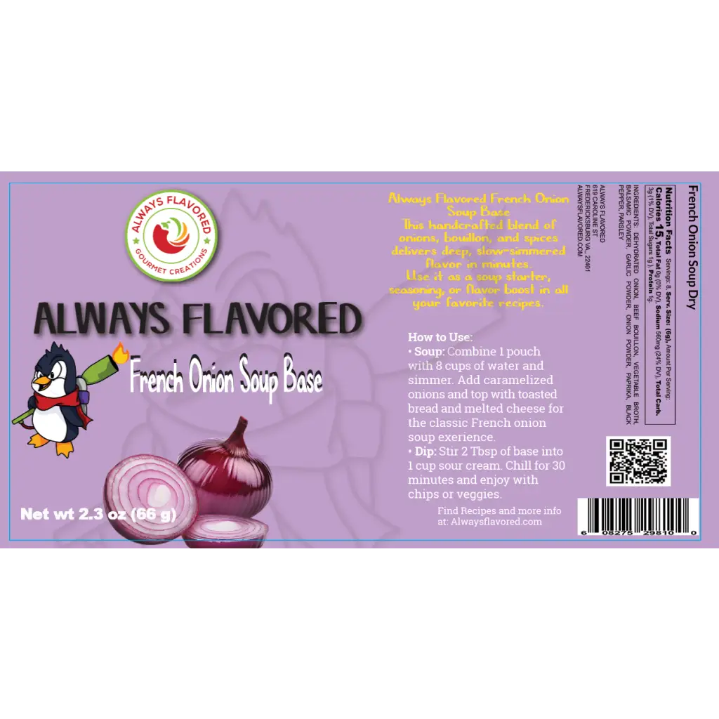 Always Flavored French Onion Soup Base - Dry Soup