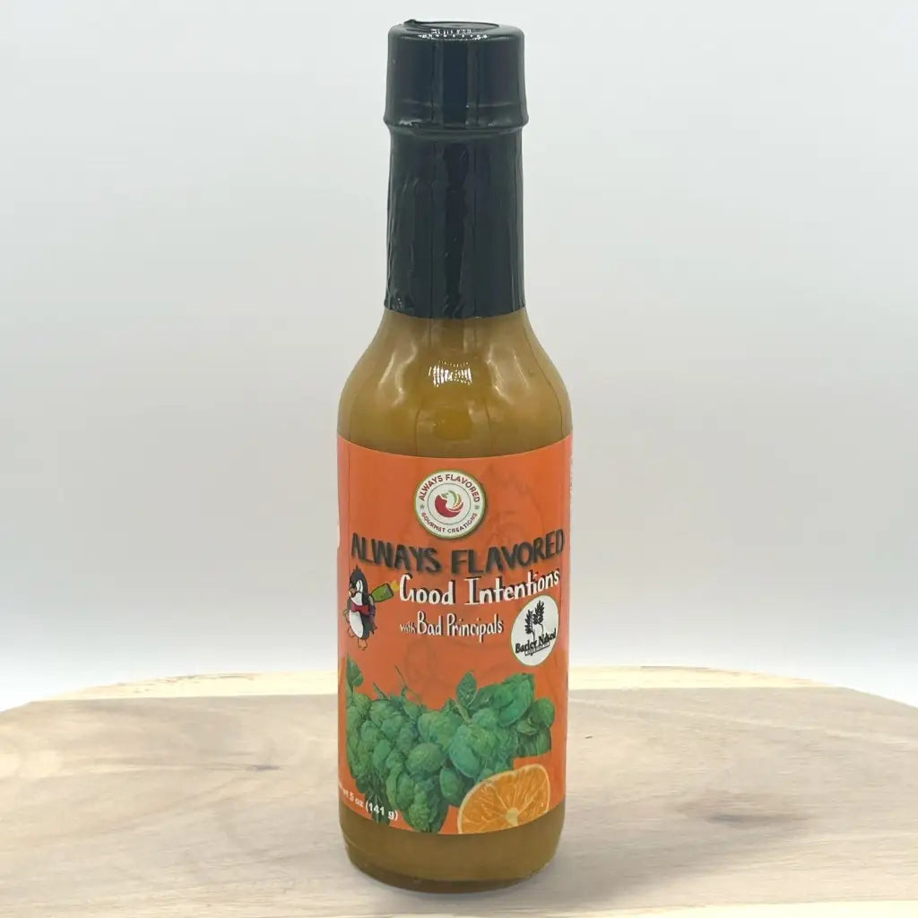 Good Intentions with Bad Principals Hot Sauce - sauce