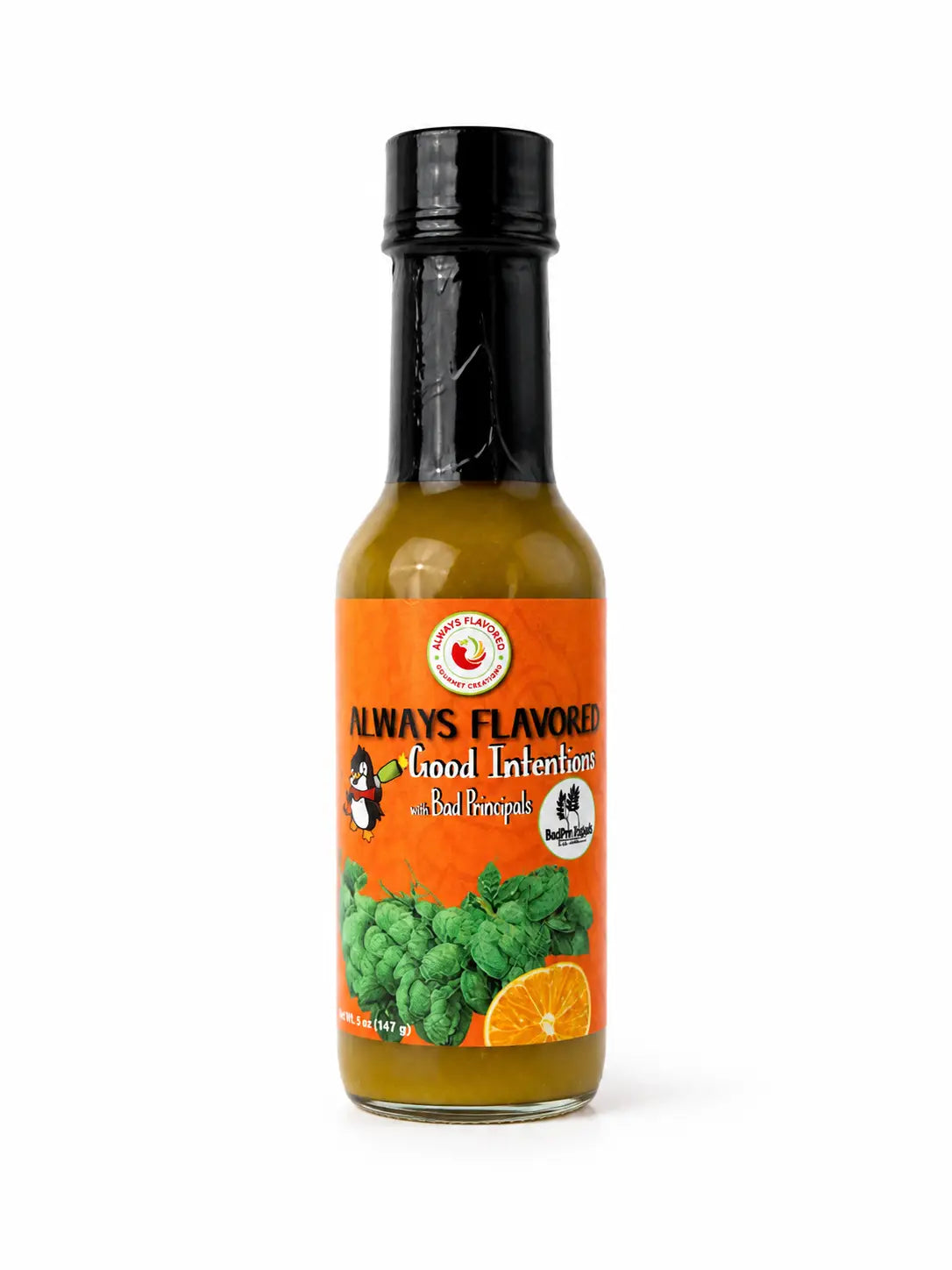 Good Intentions with Bad Principals Hot Sauce - sauce