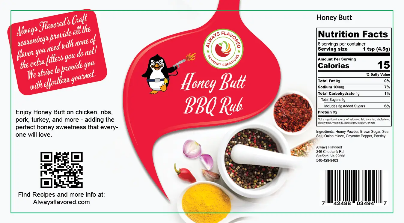 Honey Butt BBQ Rub - Spice