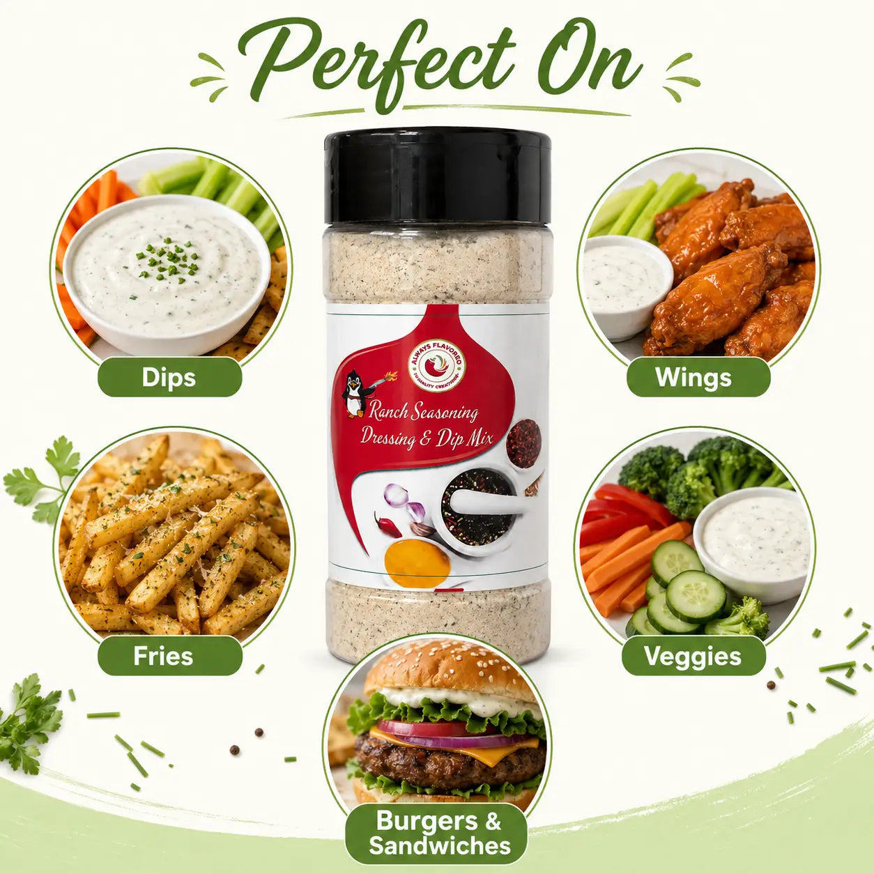 Ranch Seasoning Dressing & Dip Mix - Spice